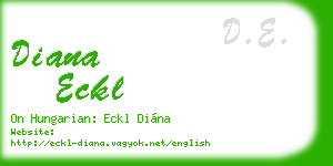 diana eckl business card